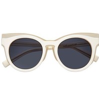 Le Specs Self Portrait Edition three sunglasses matte white