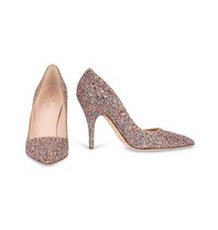 Kate Spade Licorice glitter pumps