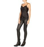 Goldhawk Floral Spitzen Top schwarz