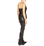 Goldhawk Floral Spitzen Top schwarz