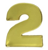Godert.me Number two gold Pin