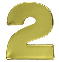 Godert.me Number two pin gold