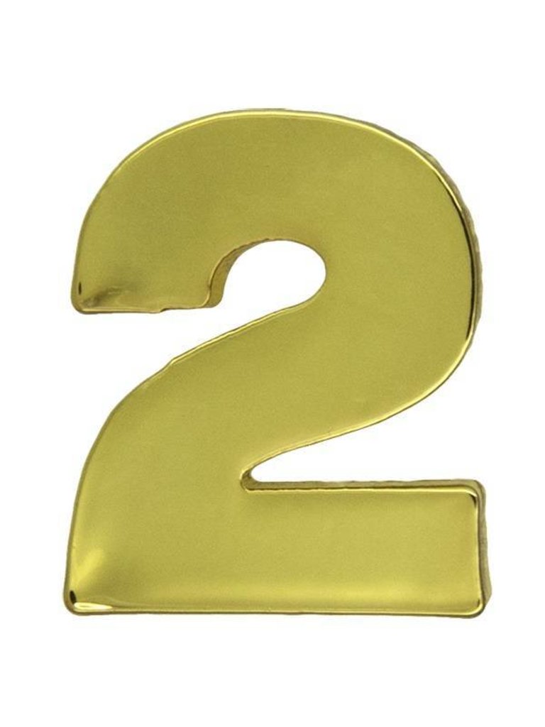 Godert.me Number two pin gold