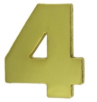 Godert.me Number four pin goud