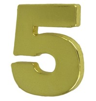Godert.me Number five pin goud