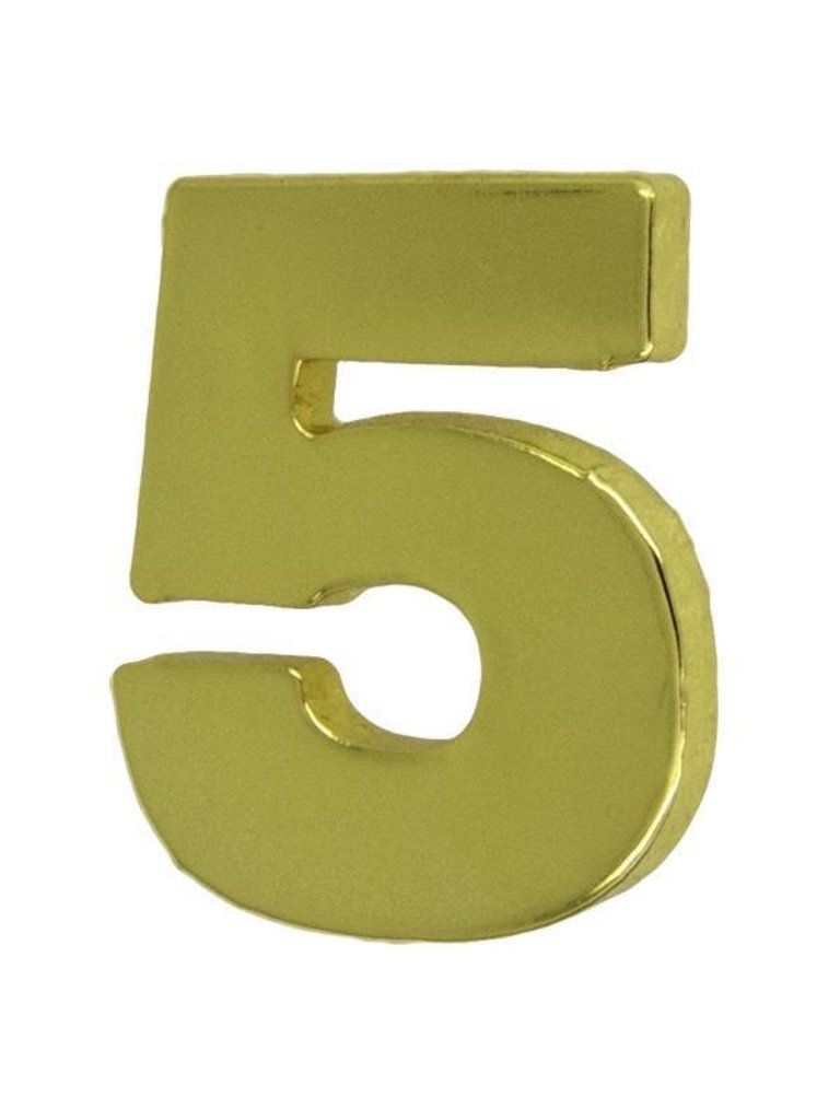 Godert.me Number five pin goud