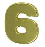 Godert.me Number six pin gold