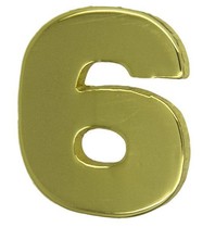 Godert.me Number six gold Pin