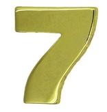 Godert.me Number seven gold Pin