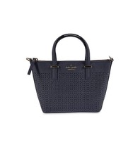 Kate Spade Cedar street perforated small harmony handbag dark blue