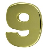 Godert.me Number nine pin goud
