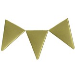 Godert.me Birthday flag of 3 pins gold