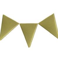 Godert.me Birthday flag of 3 pins goud