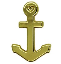 Godert.me Anchor gold Pin