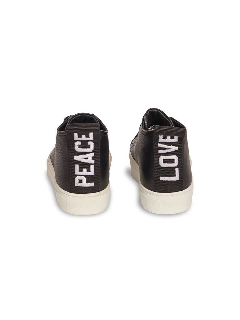 Les (Art) ISTS Peace Love black sneakers