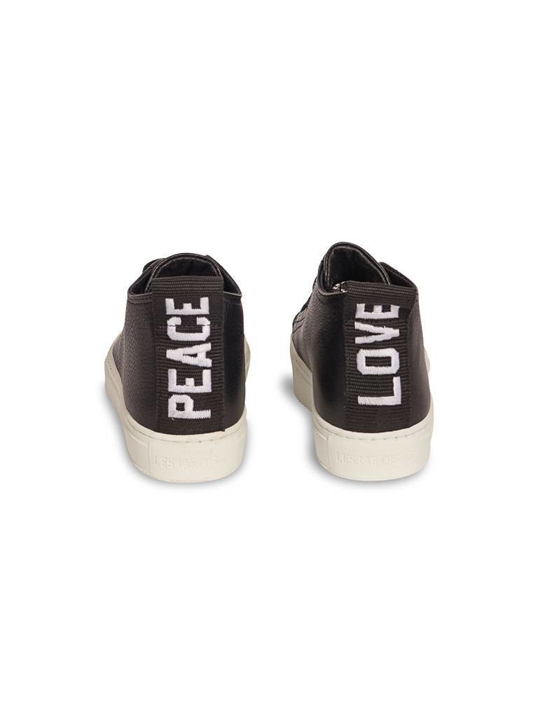 Les (Kunst) ISTS Peace Love schwarze Turnschuhe