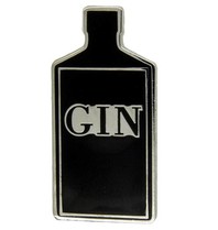 Godert.me Gin bottle pin zilver