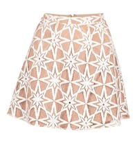 For Love and Lemons Metz mini rok beige