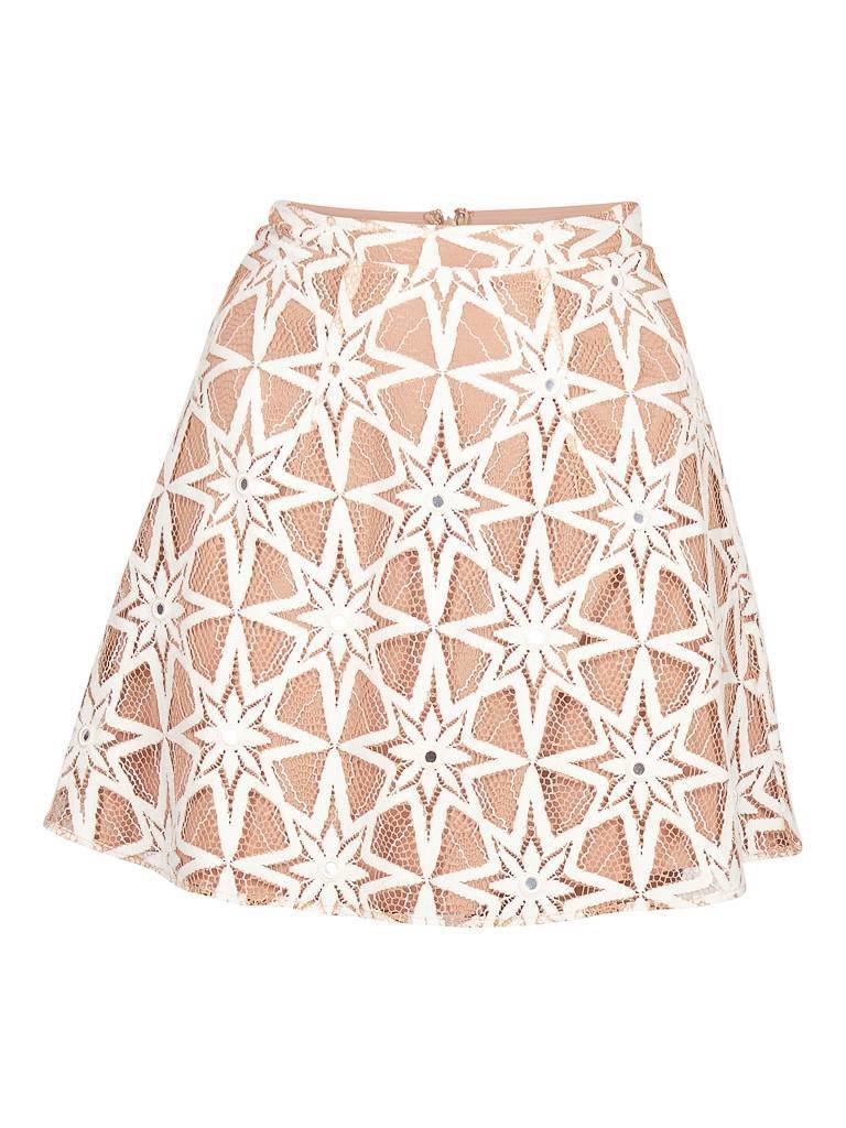 For Love and Lemons Metz short skirt beige