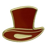Godert.me Red Hat pin small goud