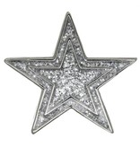 Godert.me Star glitter pin silver