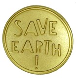 Godert.me Save Earth pin goud