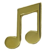 Godert.me Music note gold Pin