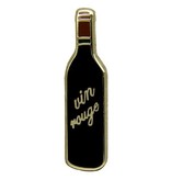 Godert.me Bottle of red wine gold Pin
