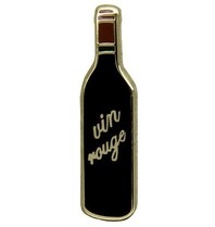 Godert.me Bottle of red wine pin goud
