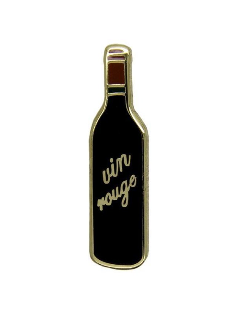 Godert.me Bottle of red wine gold Pin