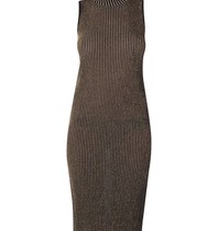 Elisabetta Franchi ärmelloses Kleid mit Stehkragen schwarz