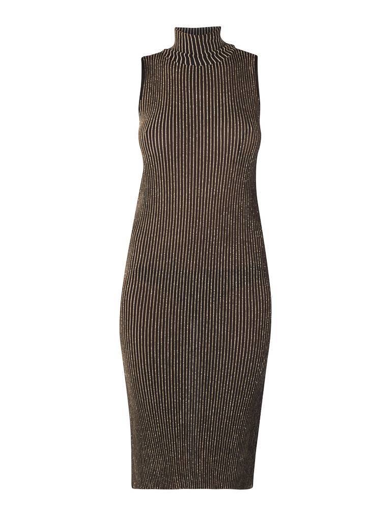 Elisabetta Franchi Sleeveless dress with turtleneck black