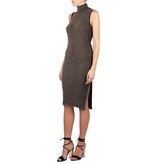 Elisabetta Franchi Sleeveless dress with turtleneck black