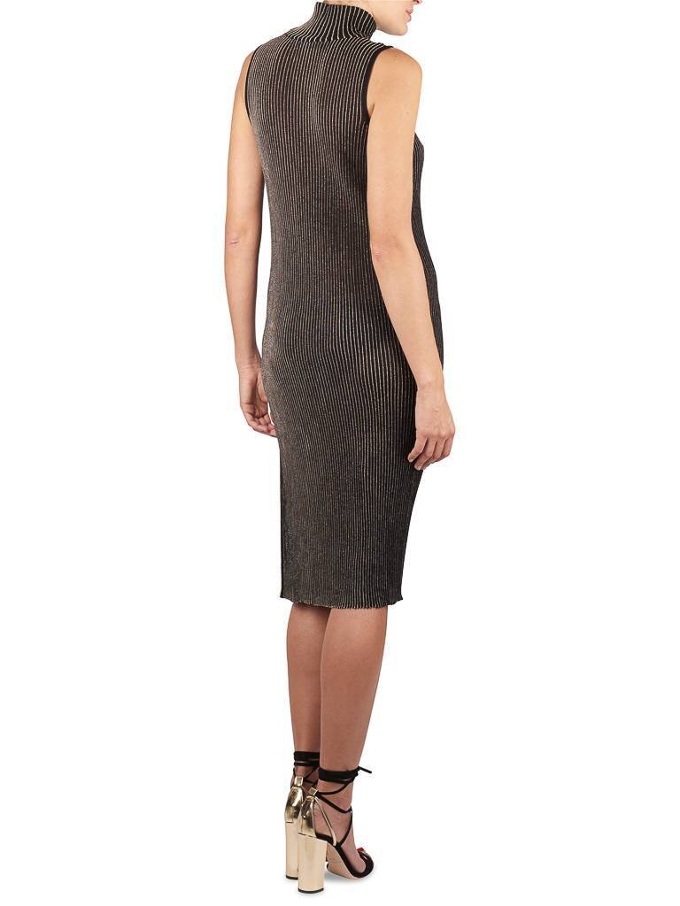 Elisabetta Franchi Sleeveless dress with turtleneck black