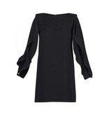 Elisabetta Franchi Minikleid mit offenen Ärmeln schwarz