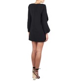 Elisabetta Franchi Minikleid mit offenen Ärmeln schwarz