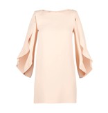 Elisabetta Franchi mini dress with open sleeves nude