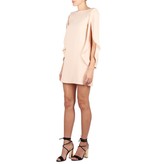 Elisabetta Franchi mini dress with open sleeves nude