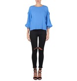 Elisabetta Franchi Blouse met open mouw blauw