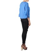 Elisabetta Franchi Blouse met open mouw blauw