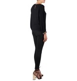 Elisabetta Franchi Blouse with open sleeve black