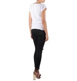 Elisabetta Franchi Mode-Druck-T-Shirt weiß
