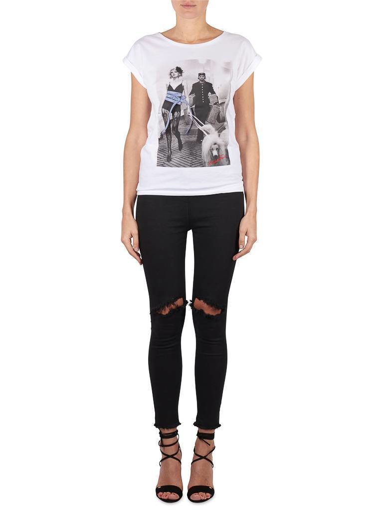 Elisabetta Franchi Fashionprint t-shirt wit