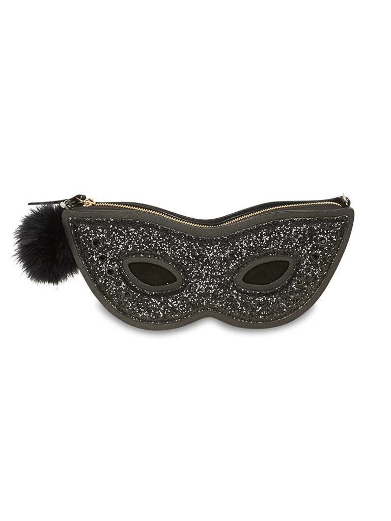 Kate Spade The mask clutch black