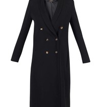 Elisabetta Franchi Lange double-breasted blazer zwart