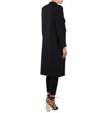 Elisabetta Franchi Long double-breasted blazer black