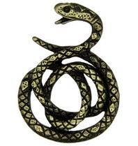 Godert.me Snake pin black gold