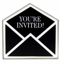 Godert.me You're invited pin silver