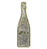 Godert.me Champagne bottle pin glitter goud
