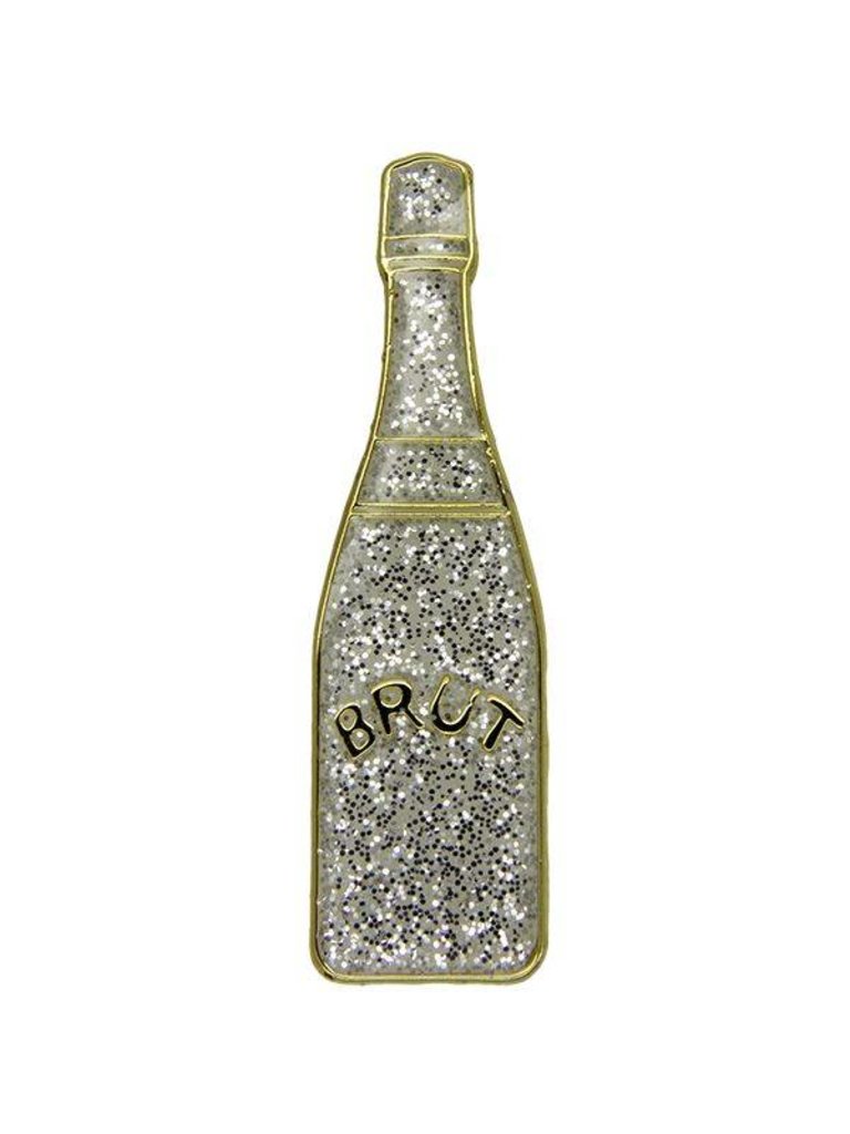 Godert.me Champagne bottle Pin glitzern gold